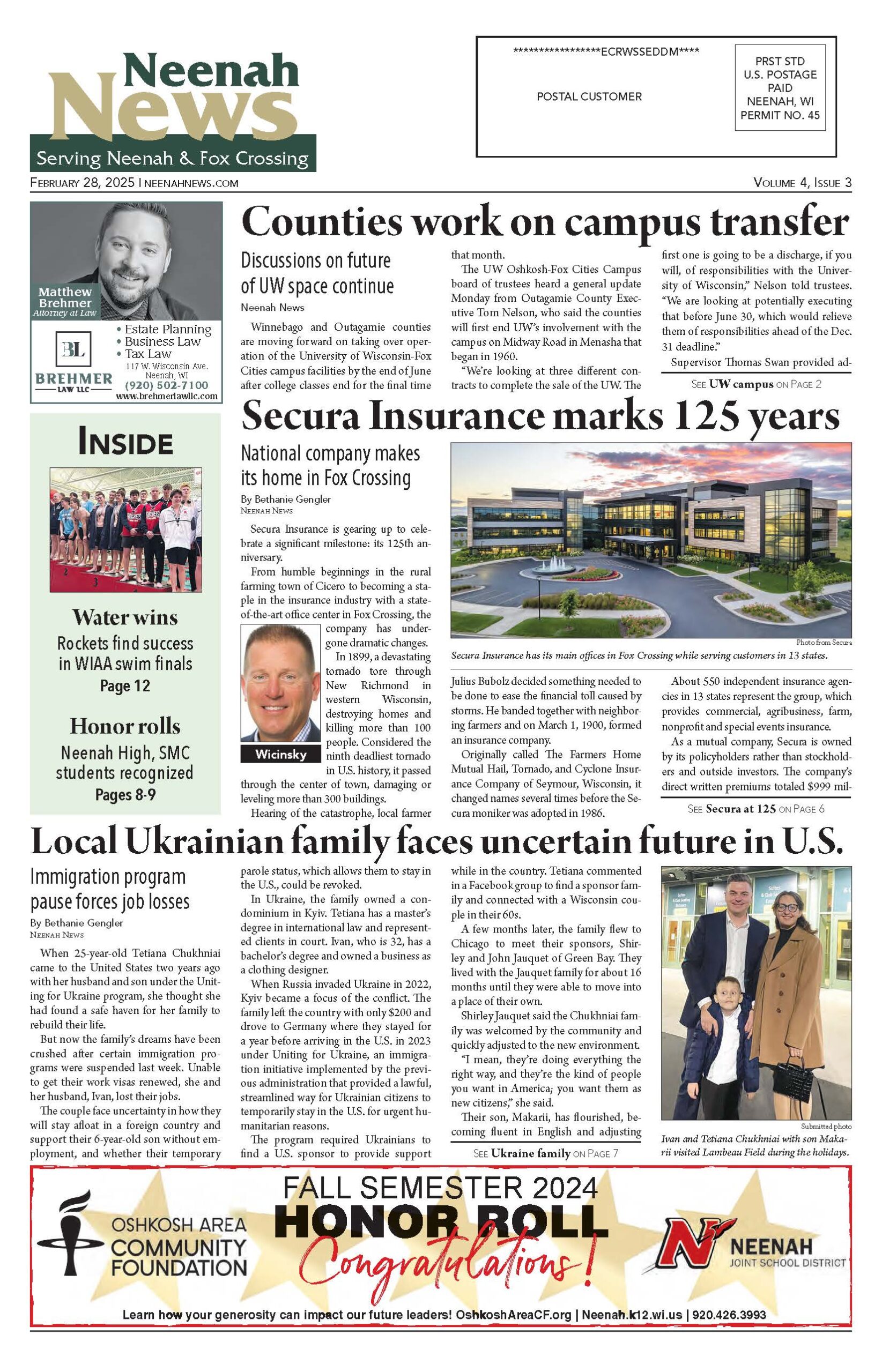 February 28, 2025 Neenah News